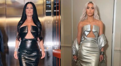 Martha Debayle y Kim Kardashian enseñan a llevar vestido metalizado pasando los 40