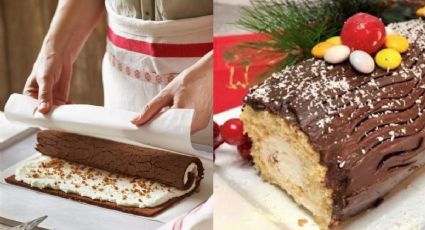 Haz un rico Tronco de Navidad, el mejor pan de chocolate SIN horno | RECETA