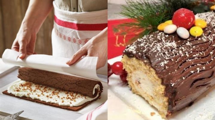 Haz un rico Tronco de Navidad, el mejor pan de chocolate SIN horno | RECETA