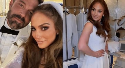 La romántica historia del vestido de novia de Jennifer Lopez en su boda con Ben Affleck