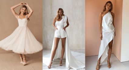 5 vestidos de novia sencillos y elegantes para boda civil