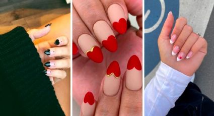 Manicura romántica: 5 diseños de uñas francesas con corazones en las puntas