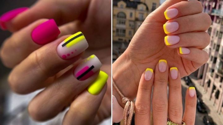 6 diseños de uñas cortas fosfo fosfo para darle color y brillo a tus manos