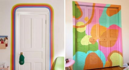 5 formas de pintar el marco de tu puerta para una decoración aesthetic