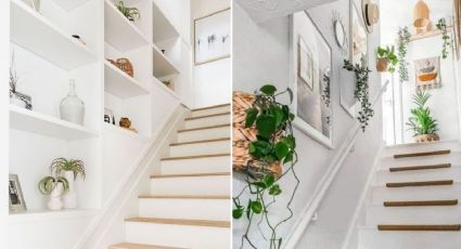 6 ideas bonitas para decorar la pared de las escaleras