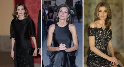 5 outfits total black de la reina Letizia ideales para vestir de negro a los 50 años