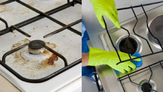 El método infalible para limpiar el cochambre de las parrillas de la estufa