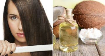 ¿Cómo usar el aceite de coco para planchar el cabello?