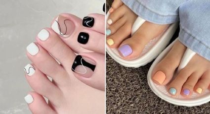 5 diseños de uñas para pies aesthetic