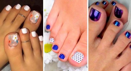 5 diseños de uñas para pies sencillos y bonitos