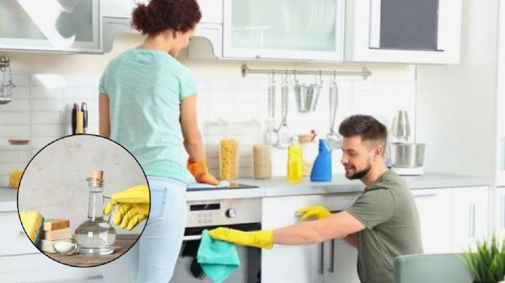 El mejor método para limpiar con vinagre la cocina