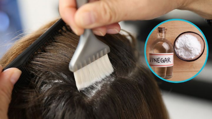 ¿Cómo aclarar el cabello con vinagre y bicarbonato?