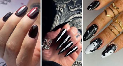 Uñas negras: 5 diseños de manicura oscura para comenzar la spooky season