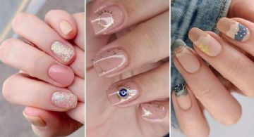 7 diseños de uñas con gelish y colores neutros