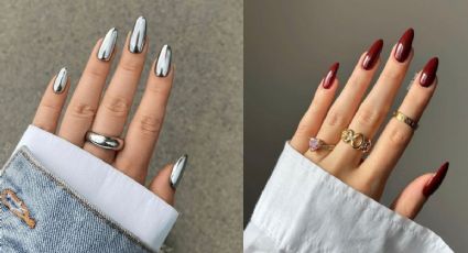 Manicura acrílica: 4 diseños de uñas con punta almendra corta