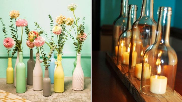 Material reciclado: 4 ideas creativas para reutilizar botellas de vidrio y decorar tu casa