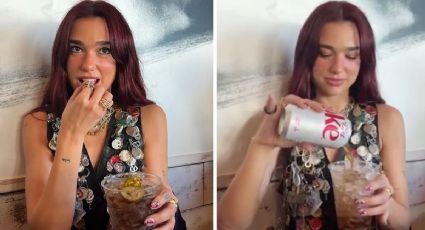 ¿A qué sabe? Dua Lipa sorprende con bebida de Coca Cola Light, jugo de pepinillos y jalapeños