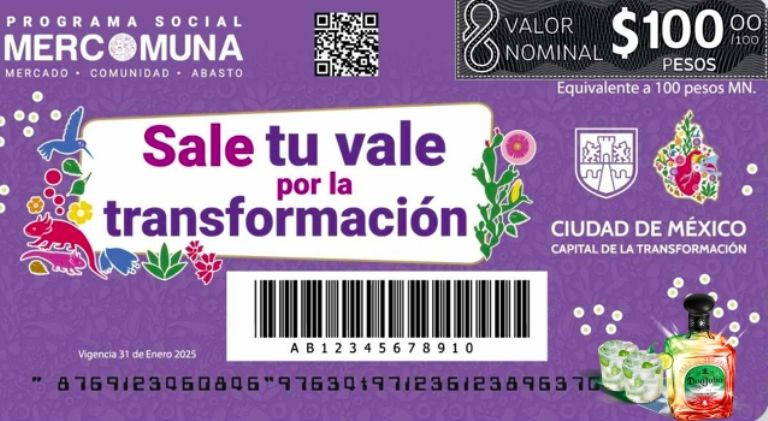 Mercomuna programa social de vales en CDMX