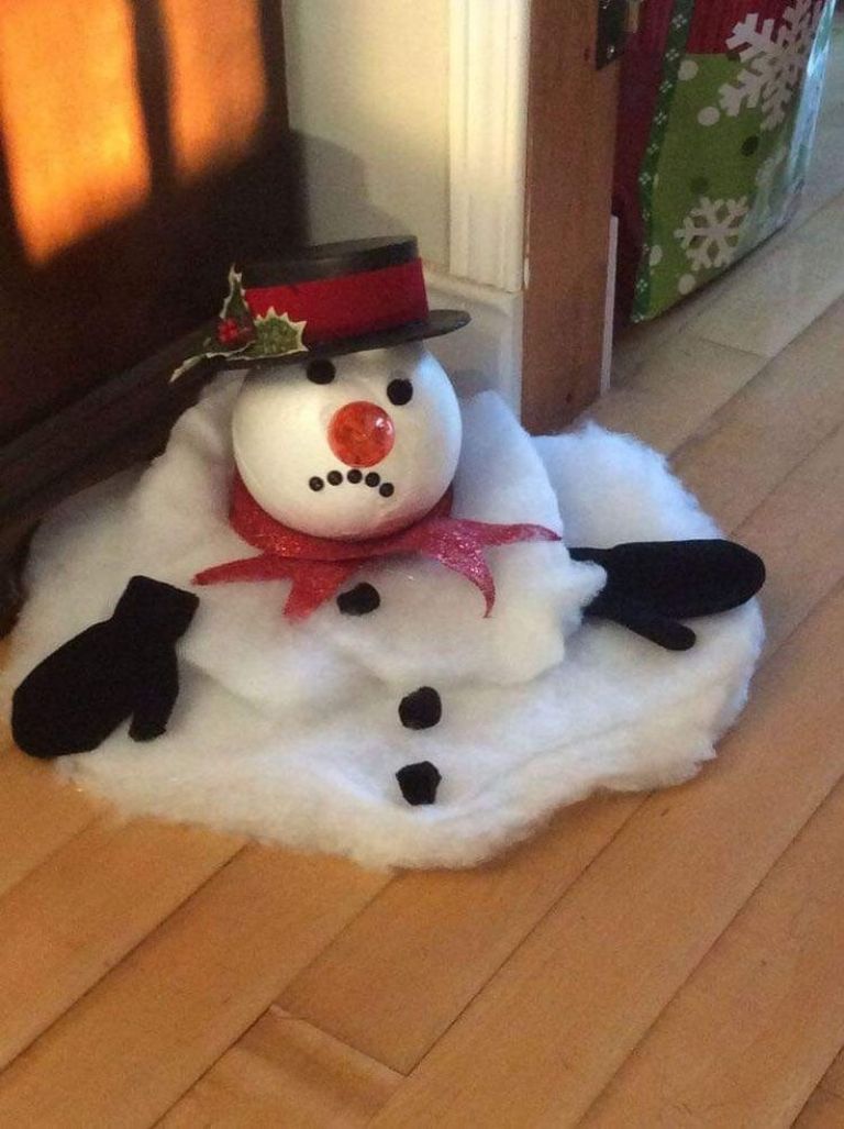 ideas para hacer una manualidad de snowman