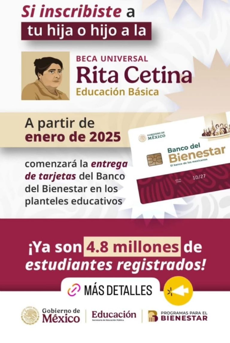 Cómo acceder a mi tarjeta de la beca rita cetina