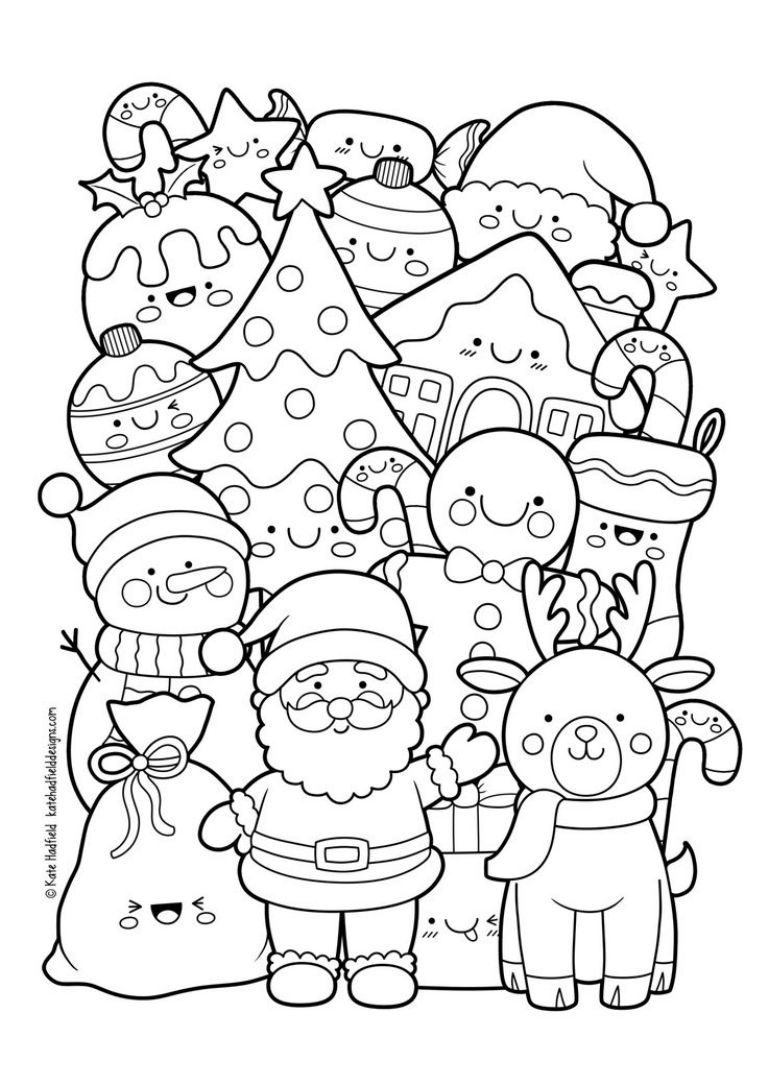 Dibujos de Santa Claus para imprimir