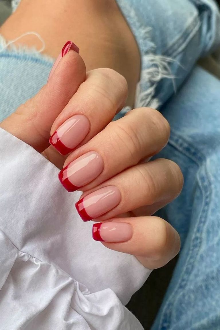 Ideas de manicura para diseños de uñas rojos 