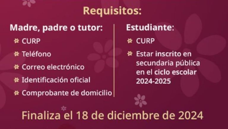 Requisitos para entrar en apoyo económico de la Beca Rita Cetina