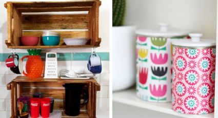 ¿Cómo decorar una cocina con material reciclado? 4 ideas sencillas y originales para organizar