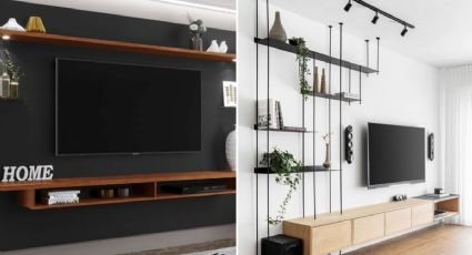¿Cómo decorar una pared con TV colgada? 5 ideas para armonizar tu sala