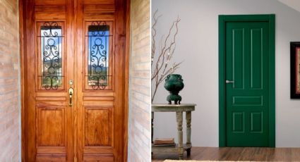 ¿Cómo decorar una puerta de madera y que luzca sofisticada?