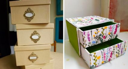 Material reciclado: 5 formas útiles de usar cajas de cartón para decorar tu cuarto