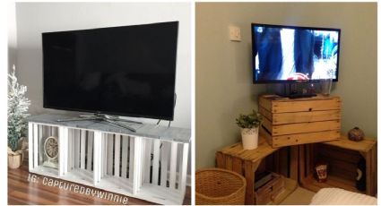 ¿Cómo hacer un mueble de madera para TV? 3 ideas con material reciclado para tu sala