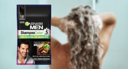 El shampoo de Garnier tono negro natural para cubrir las canas