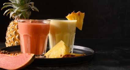 El exquisito batido de papaya y piña para BAJAR de peso por las noches | RECETA