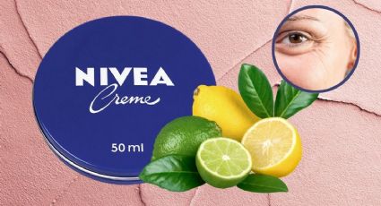 El remedio casero con crema Nivea con limón para borrar arrugas y manchas en la piel