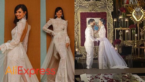 El vestido de novia de Ángela Aguilar es de AliExpress: ¿cuánto cuesta y cómo pedirlo?