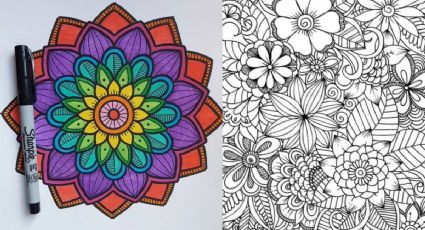 Arteterapia: 5 plantillas de dibujos para colorear para adultos mayores