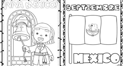 Imágenes del Día de la Independencia de México para colorear el 15 de septiembre