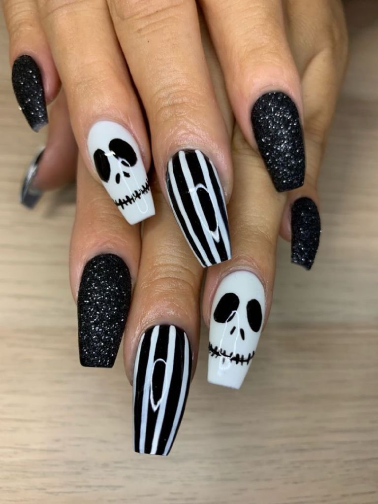 siete ideas de nail art de halloween