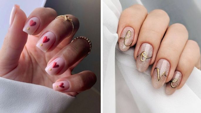 Uñas acrílicas sencillas: diseños de manicura para una cita con tu pareja el 14 de febrero