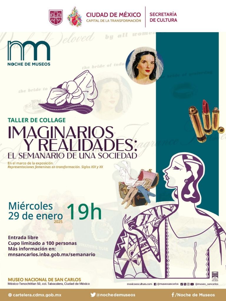 Actividades en las Noches de Museo enero 2025 en el Museo Nacional de San Carlos