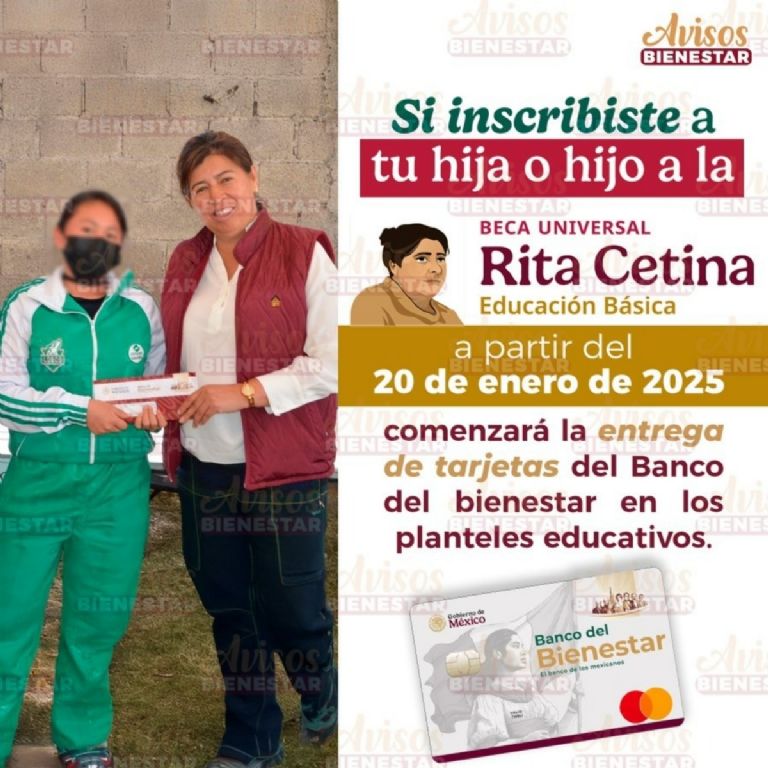 ¿Cuándo es el nuevo pago de Beca Rita Cetia?