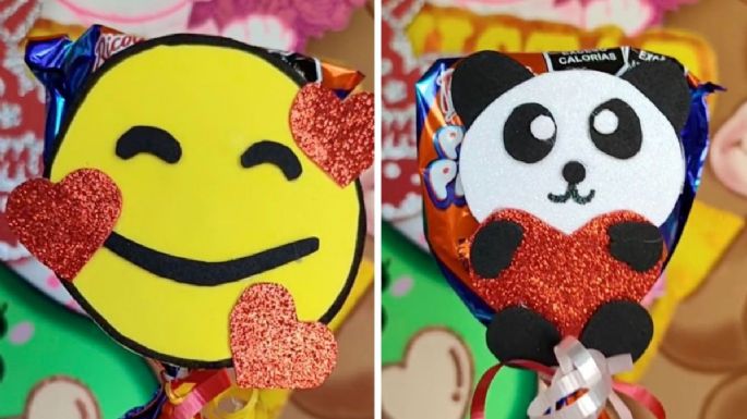 3 ideas creativas para decorar una paleta payaso para San Valentín