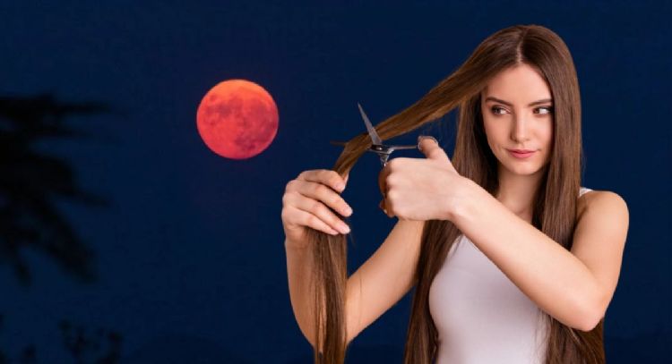 El ritual para cortar tu cabello durante el eclipse de la Luna de Sangre y acelerar el crecimiento