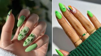 Uñas verdes para celebrar el Día de San Patricio