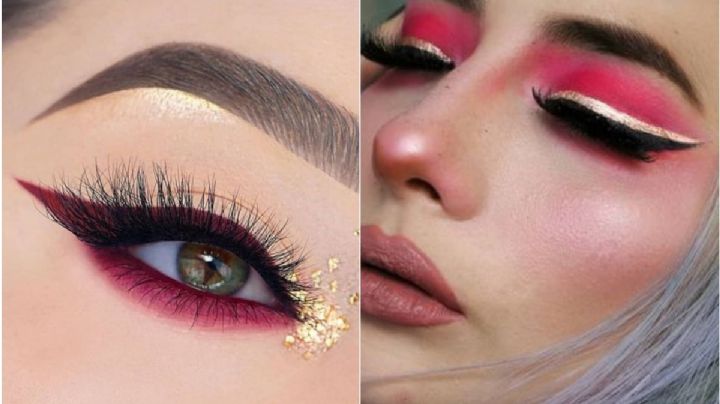 5 delineados rojos con dorado para llevar el mejor maquillaje navideño