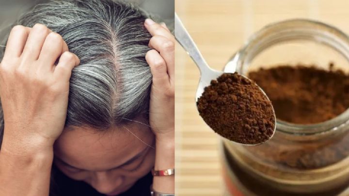 Tapa las canas de último minuto con ESTE tinte casero con café