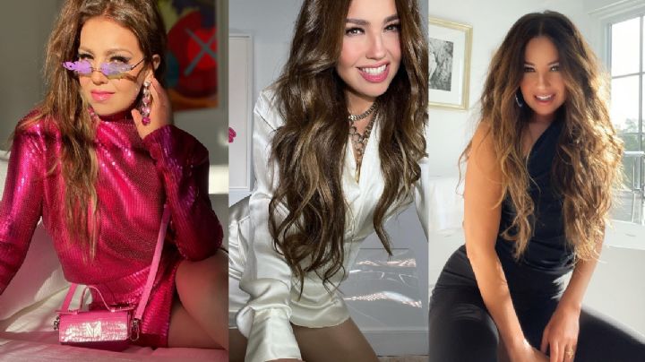 Thalía y sus 3 outfits perfectos para resaltar tu figura en la cena de Navidad a los 50 años