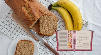 No tires tus plátanos negros, prepara esta receta de pan de plátano SIN horno	