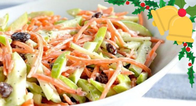 Receta de ensalada de manzana mexicana con zanahoria cremosita y deliciosa